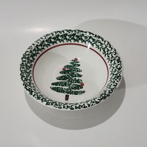 Furio Christmas Holiday Rim Soup Bowl  8 1/8"